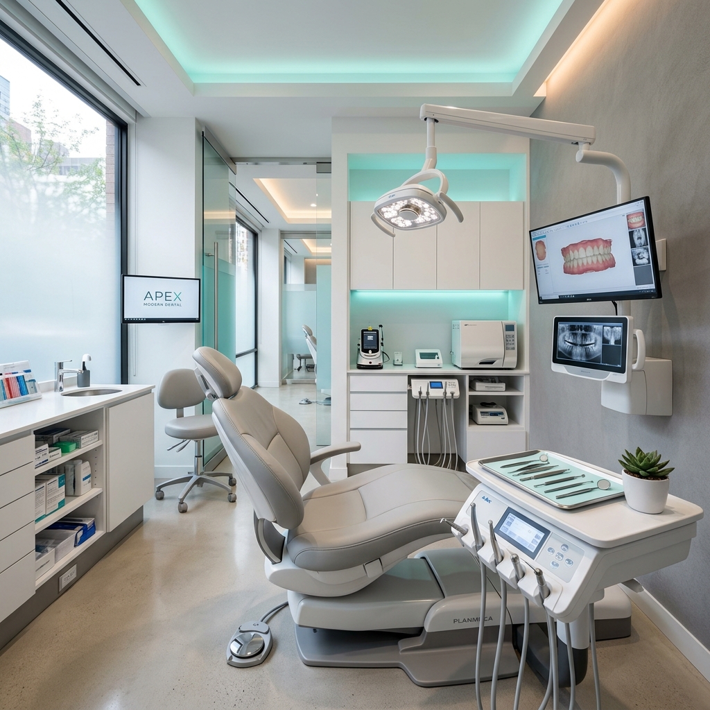 State of the art dental clinic interior
